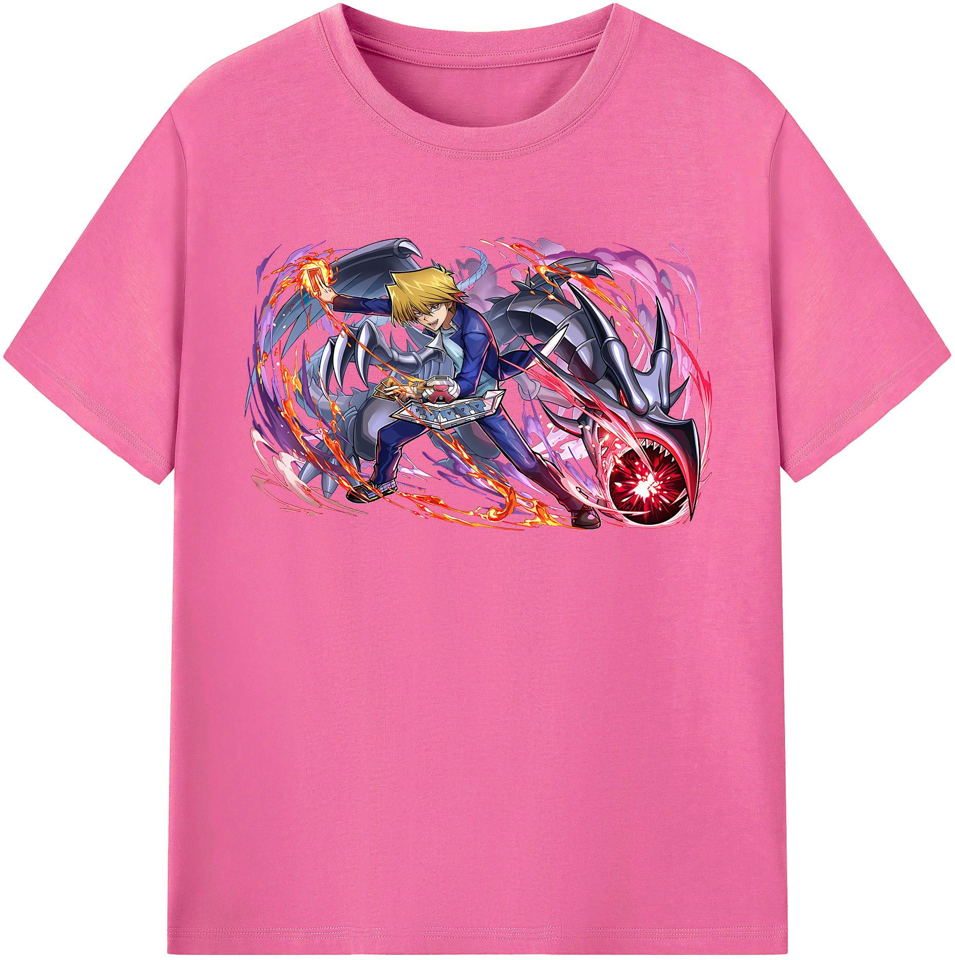 （画像用） 遊☆戯☆王 Yu-Gi-Oh! レディースカジュアルプリントTシャツ（綿100％）
